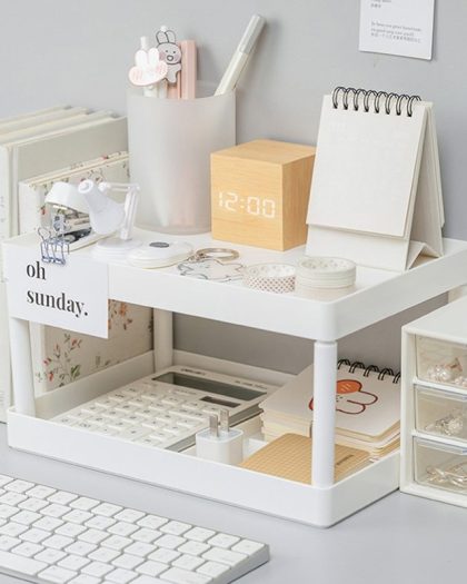 Ins Style File Shelf Stationery Organizer